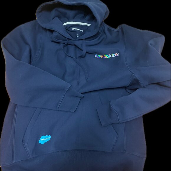 Navy SportTek Hoodie Size Large 2024 Salesforce Sweatshirt Hoodie - Picture 1 of 3